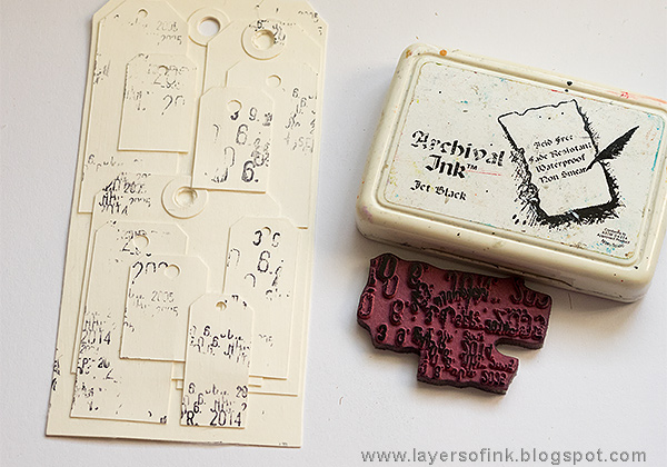 Layers of ink - One Tag, Many Tags Tutorial by Anna-Karin