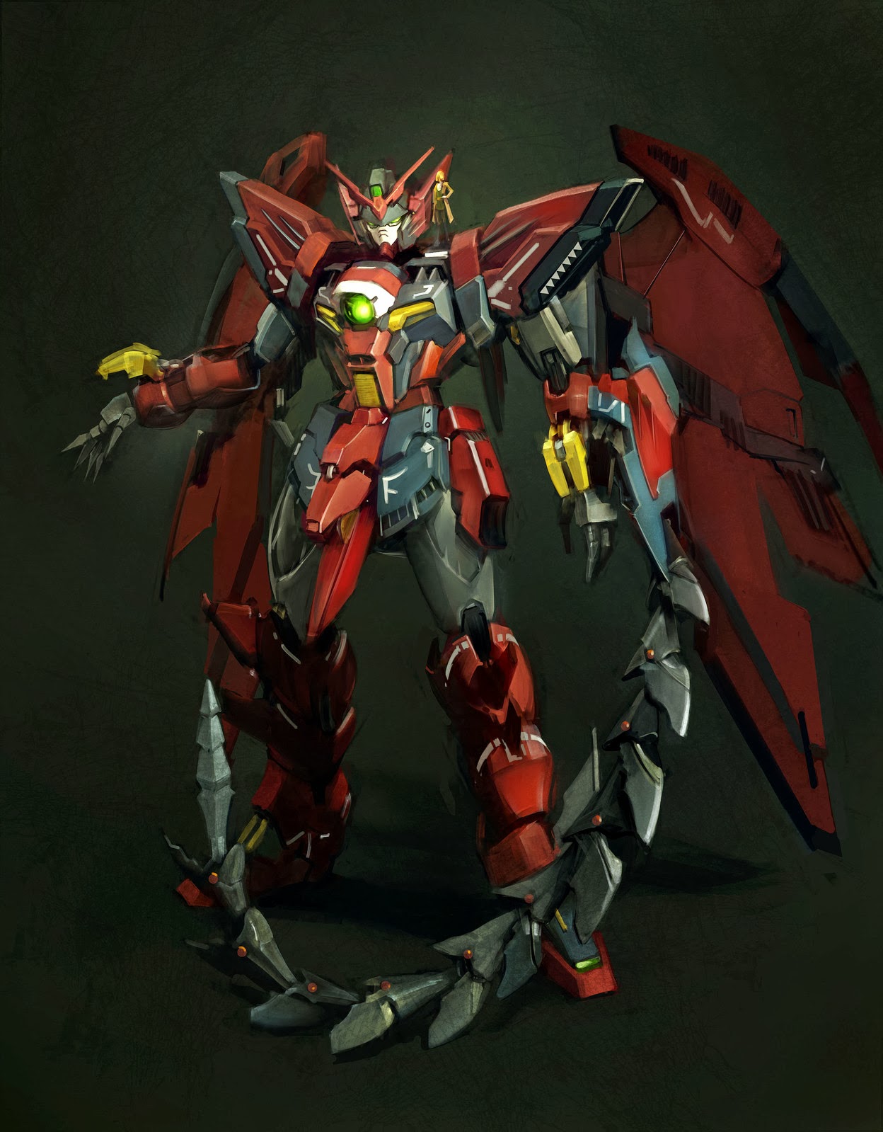 Gundam Epyon Computer Generated Graphic Poster Wallpaper - Gundam Kits Collection News and Reviews