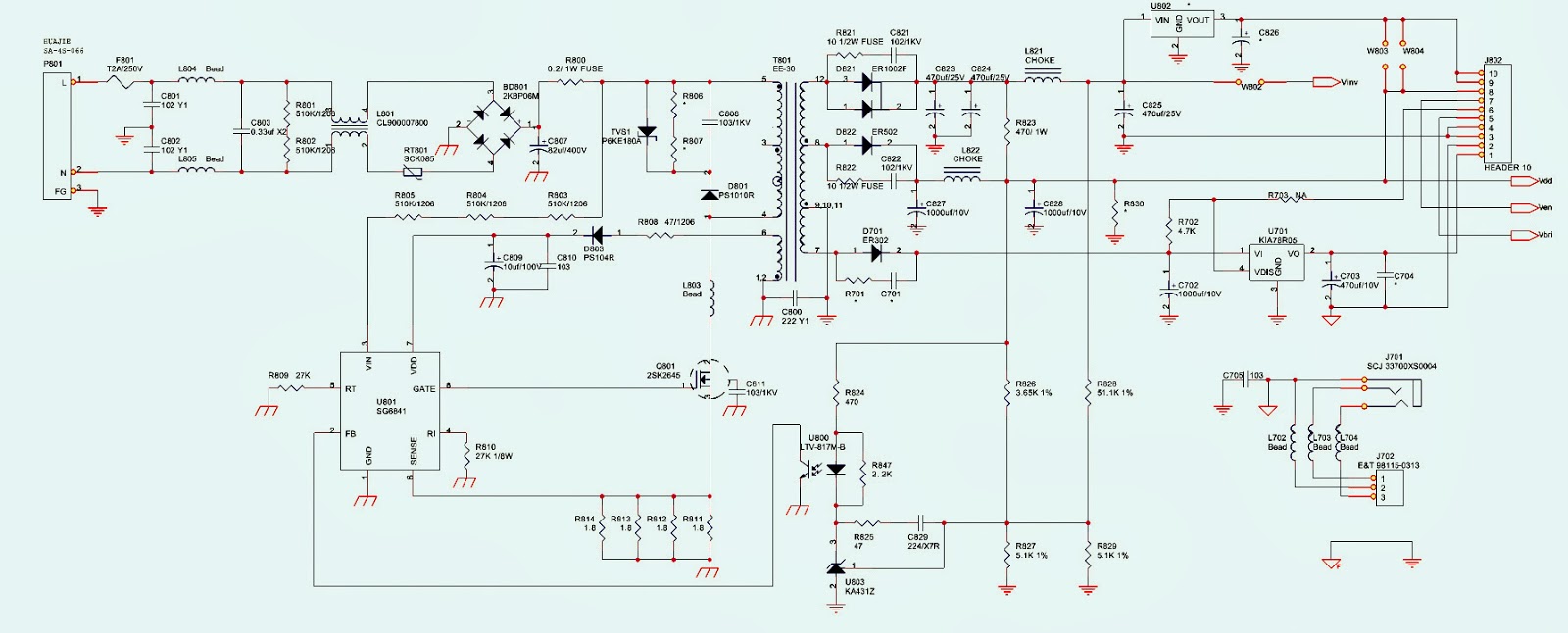 Electro help: ACER AL1912 - MONITOR - SMPS [Power Supply] - SCHEMATIC