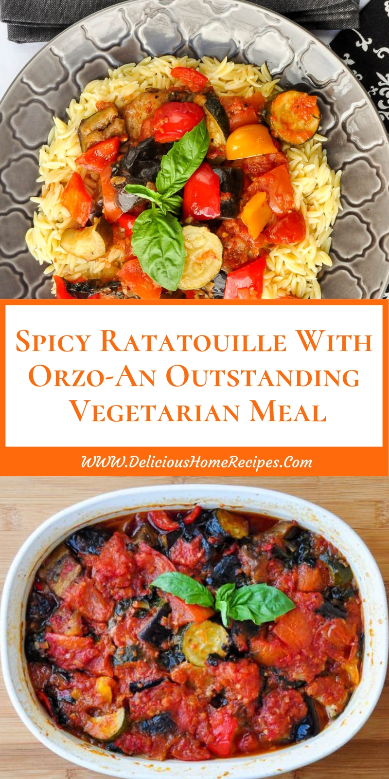 Spicy Ratatouille With Orzo-An Outstanding Vegetarian Meal Spicy Ratatouille With Orzo-An Outstanding Vegetarian Meal