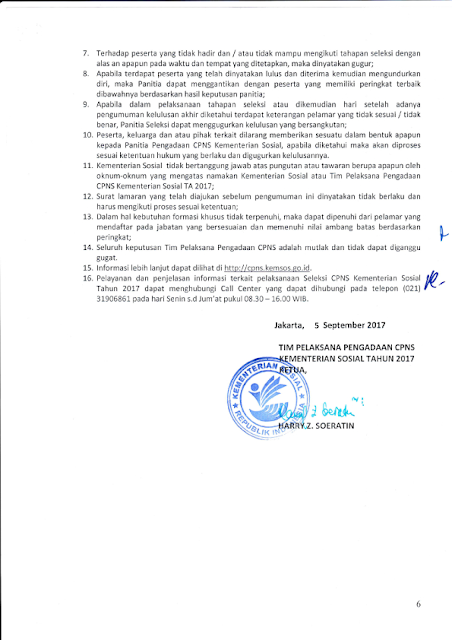 Lowongan Calon Pegawai Negeri Sipil Kementerian Sosial Republik Indonesia 2017 Lowongan Calon Pegawai Negeri Sipil Kementerian Sosial Republik Indonesia 2017