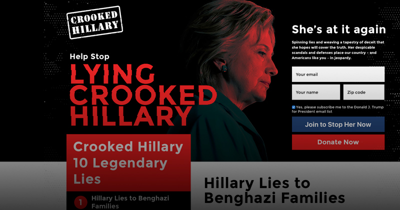 trump launches lying crooked hillary website trump launches lying crooked hillary website