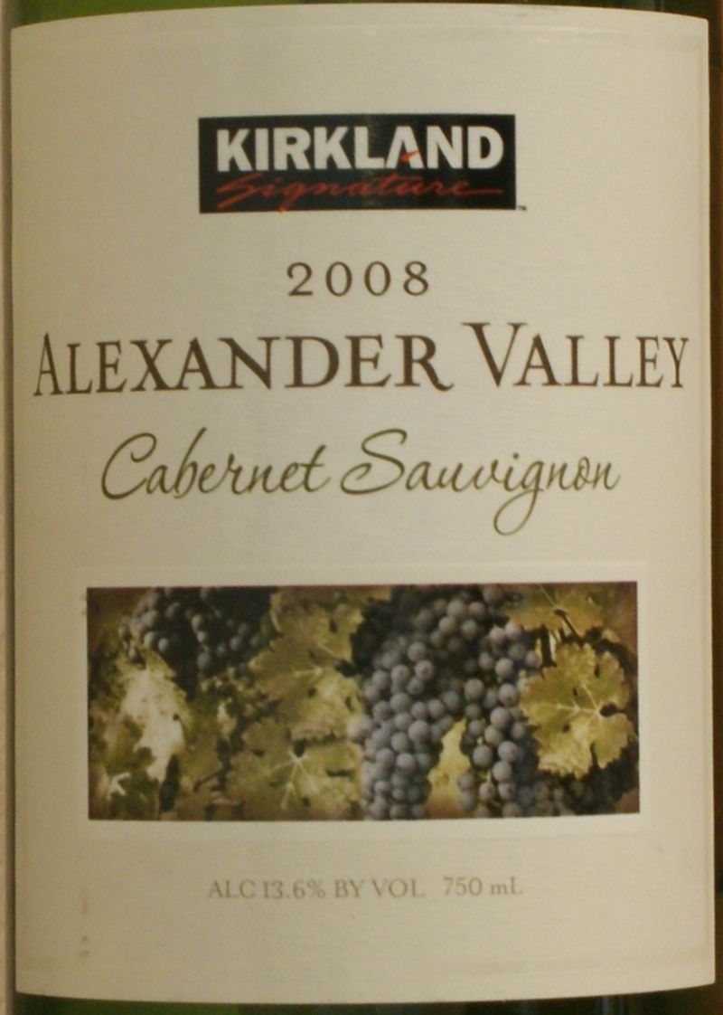 Can't Stop Wineing 2008 Kirkland Signature Alexander Valley
