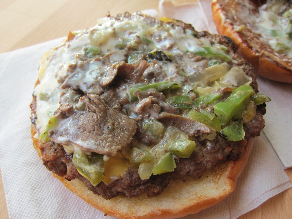 Review Carl's Jr. Philly Cheesesteak Burger Brand Eating