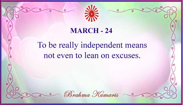 March 24 Thought For The Day March 24