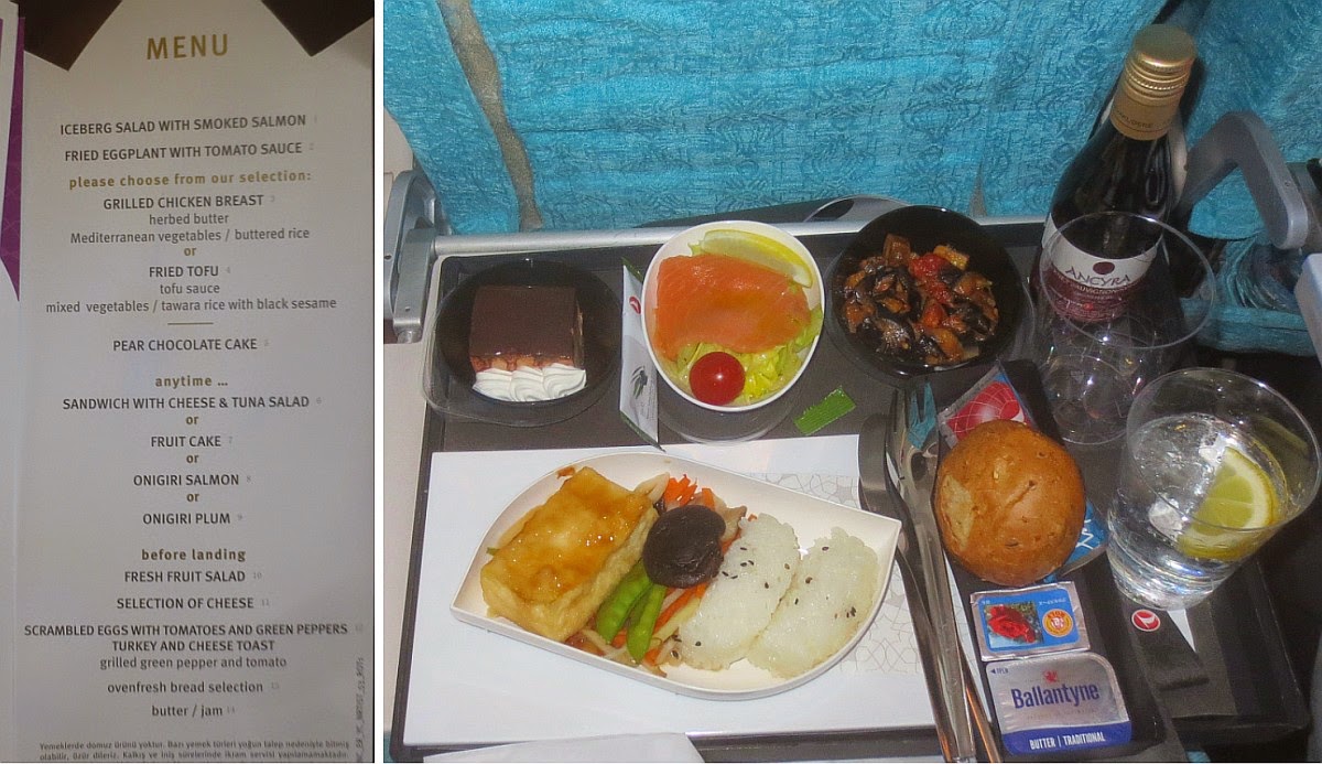 Turkish Airlines - Speisekarte Economy Class Turkish Airlines - Speisekarte Economy Class