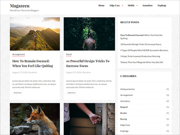 Best, Newest and Free Magazine WordPress Themes