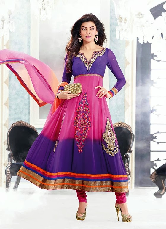 sequence anarkali suit