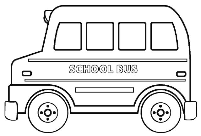 Sketsa Gambar Mewarnai Bus Sekolah Yang Mudah Untuk Anak Paud Dan Tk