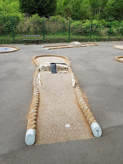 The Crazy Golf course at Promenade Park in Grange-over-Sands The Crazy Golf course at Promenade Park in Grange-over-Sands