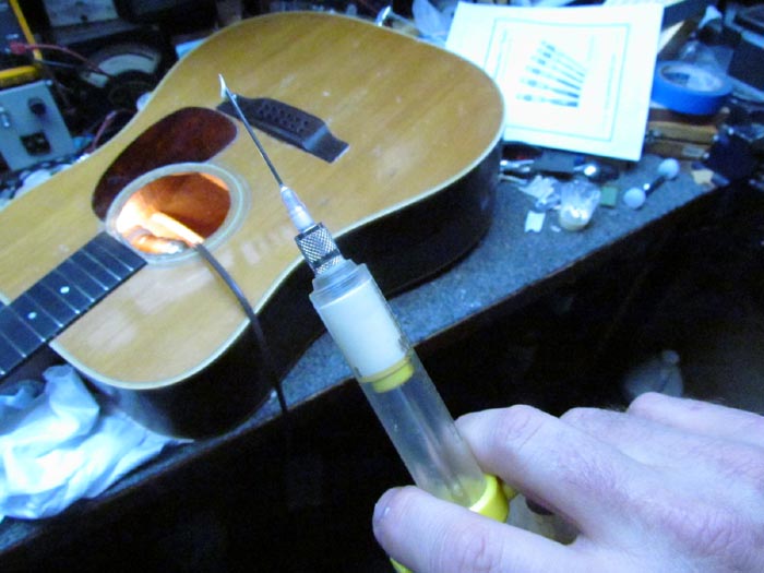 Brace Reglue on Martin Acoustic Guitar Crawls Backward (When Alarmed)