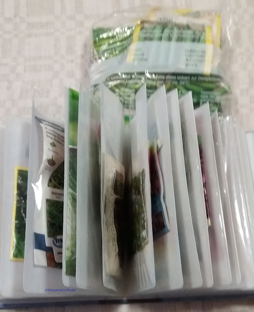 Photo album filled with seeds