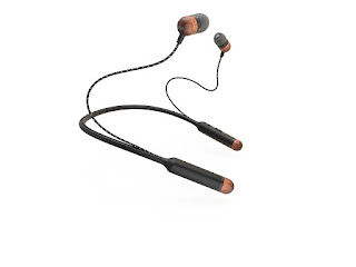 House of Marley EM-JE083-SB Wireless Earphones with Mic 