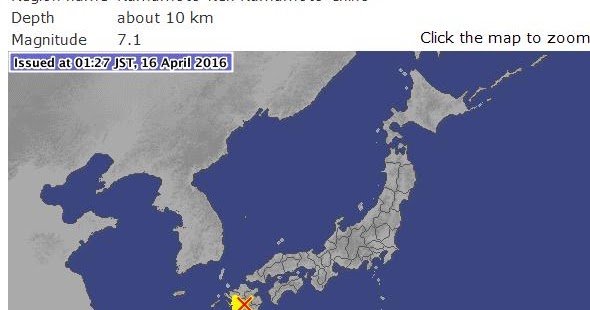 Japan tsunami warning issued after strong earthquake strikes kyushu
