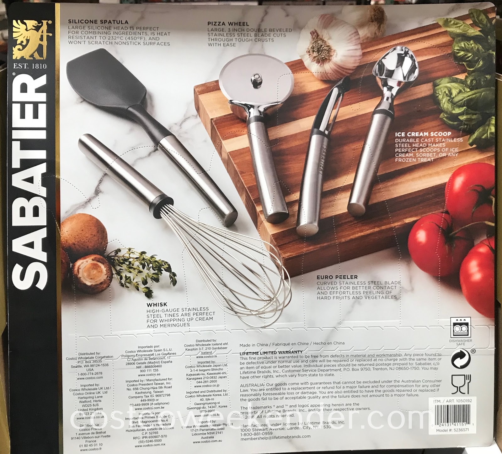 Sabatier 5piece Stainless Steel Gadget Set Costco Weekender