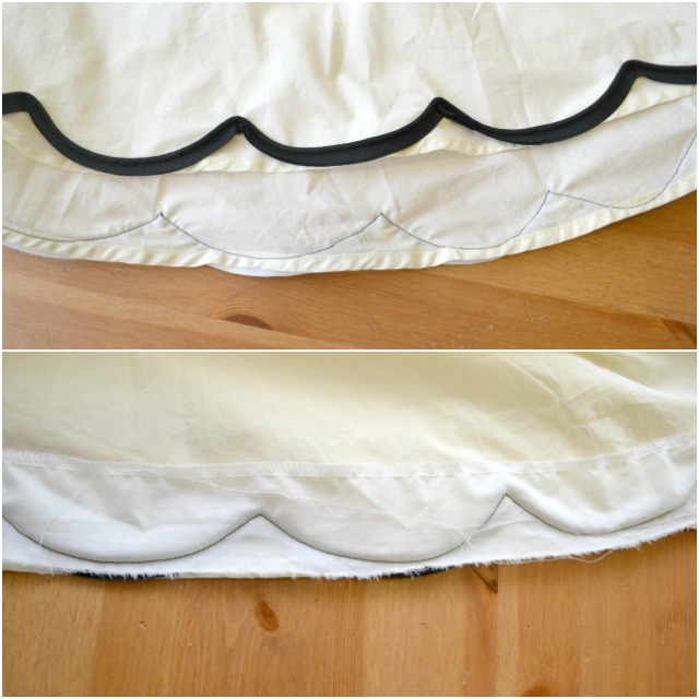 Feathers Flights // Sewing Blog: Piped Scallop Hem Tutorial and eShakti ...