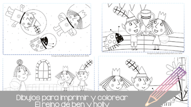 Dibujos de ben y holly para imprimir