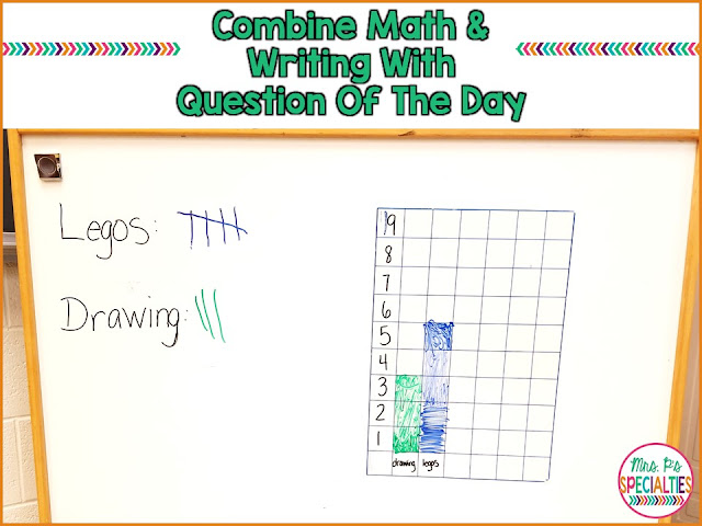 Combine math and writing practice with question of the day tasks. This quick and simple activity reaps a lot of benefits and it takes no prep! This idea is perfect for busy special education classrooms.