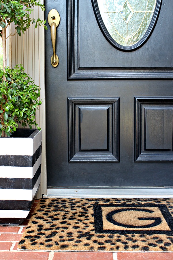 Diy Custom Monogrammed Door Mat Dimples And Tangles