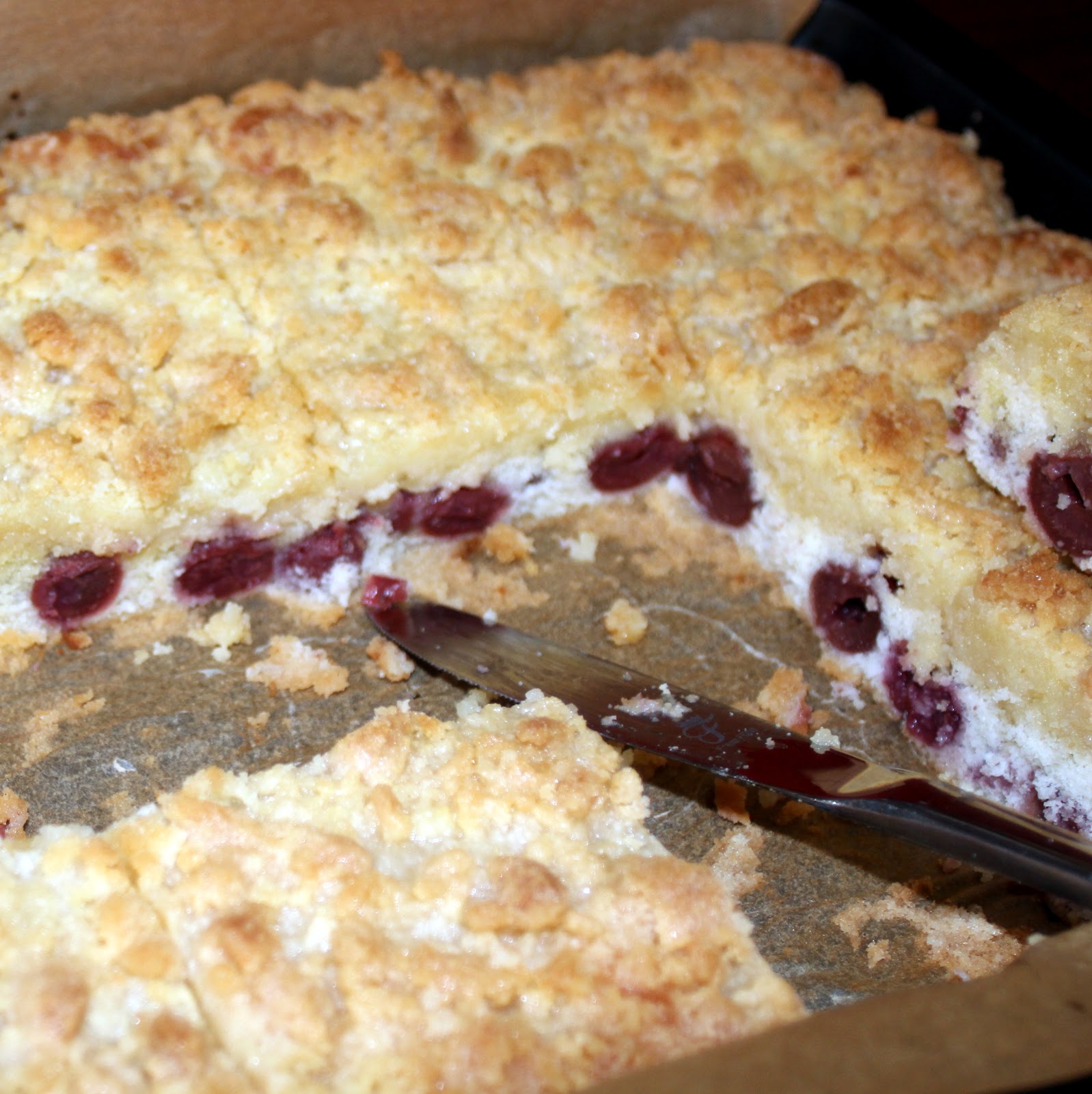 Rezept Kirschstreusel auf Blech | Das süße Leben