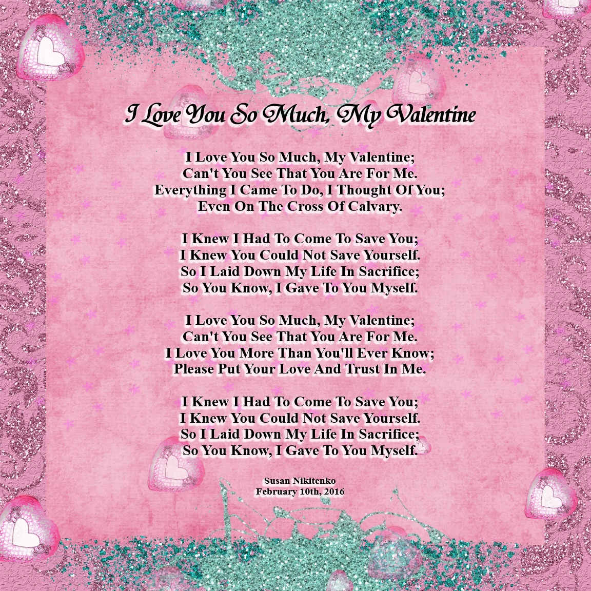 Treasure Box Poetry And Praise I Love You So Much My Valentine