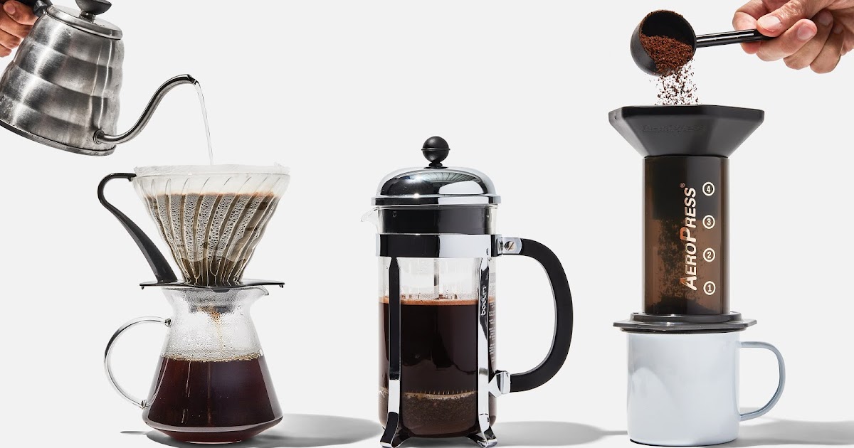Popular types of coffee makers