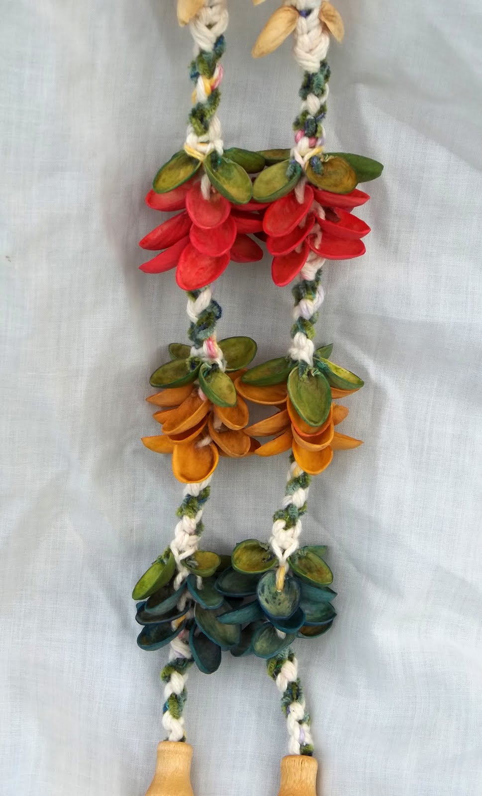 All Things Crafty Pistachio Nut Shell Hair Falls for Daughter