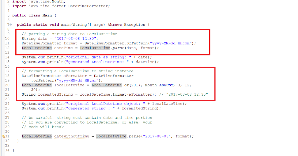 How to format/parse dates with LocalDateTime in Java 8 - Example Tutorial