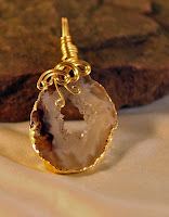 wire wrapped pendants secret garden gems