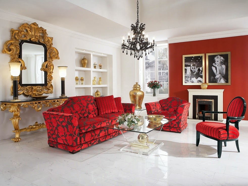 Fotos de salas color rojo Colores en Casa