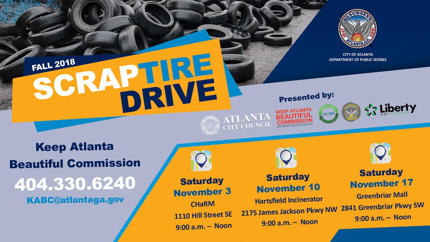 NPUS Atlanta Scrap Tire Drive(s) Multiple Saturdays in November