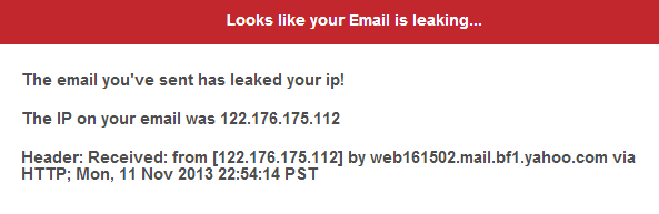 Ip leak. Mail leak.