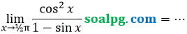 soal limit mendekati pi