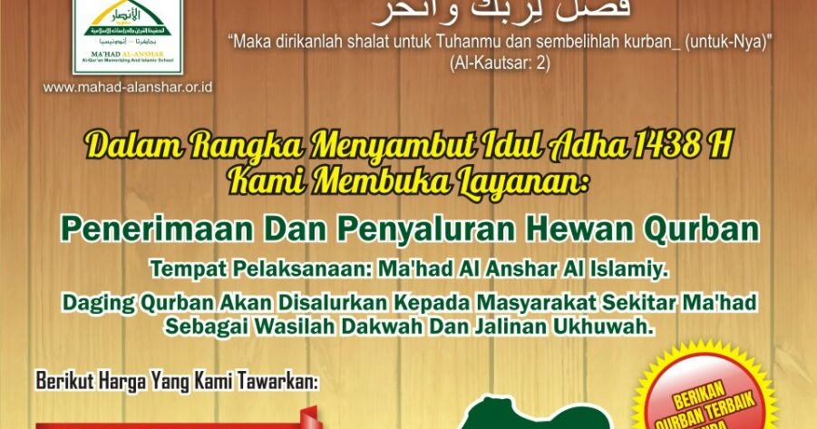 Contoh Sk Panitia Qurban Dunia Sosial