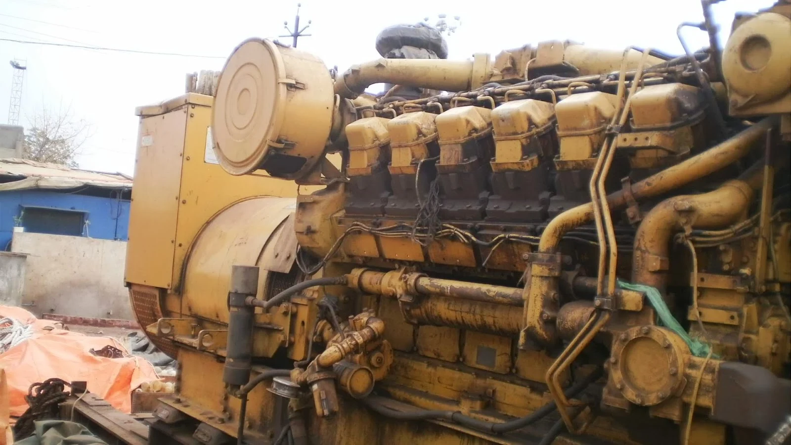 CAT 3512, Caterpillar Diesel Generator for Sale, Used, Second Hand, India, Alang, Low running hours, rebuilt, ready to dispatch