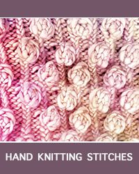 Learn Bobble Textured Pattern with our easy to follow instructions at HandKnittingStitches.com