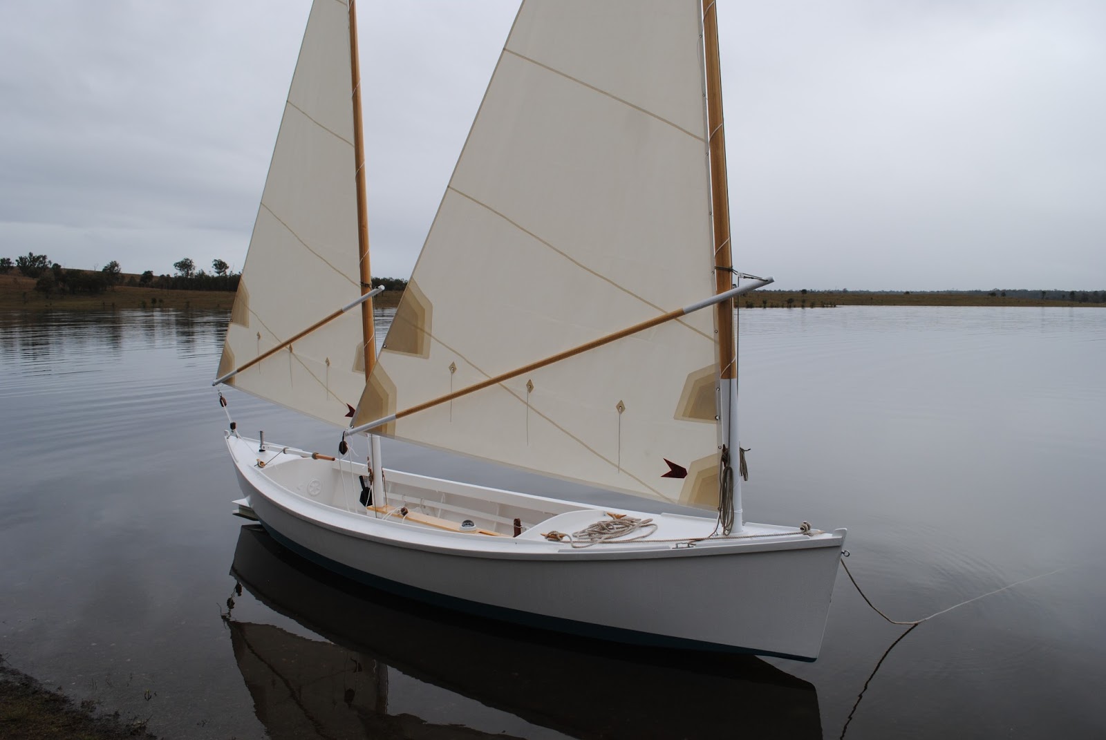 ross lillistone wooden boats: following the canoe yawl track
