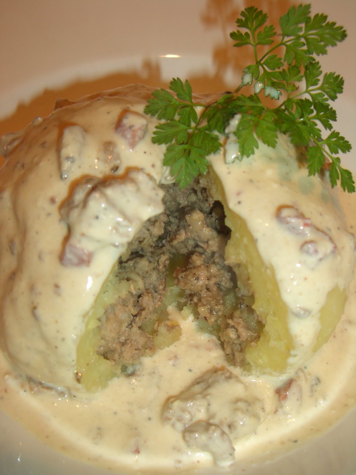 Verboten gut ⚠: Gefüllte mit Specksauce