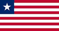 Logo Gambar Bendera Negara Liberia PNG JPG ukuran 200 px
