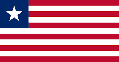 Logo Gambar Bendera Negara Liberia PNG JPG ukuran 400 px