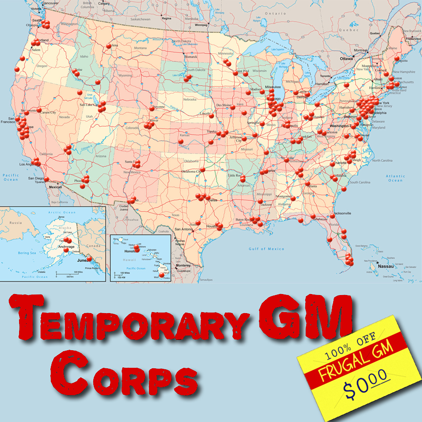 Free GM Resource: Temporary GM Corps - Frugal GM