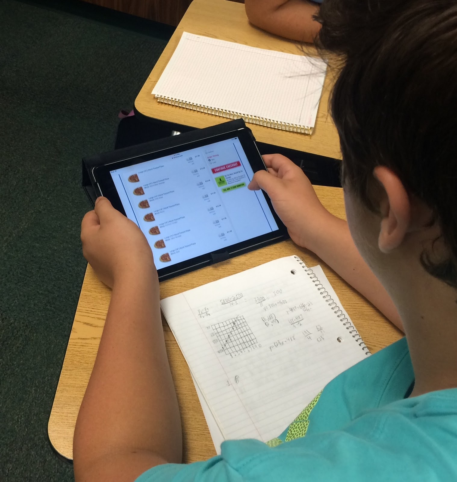 Math Techniques and Strategies Domino's Pizza Linear Math Activity