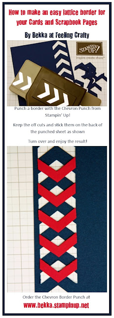 !How to make an easy lattice border for your cards and scrapbook pages