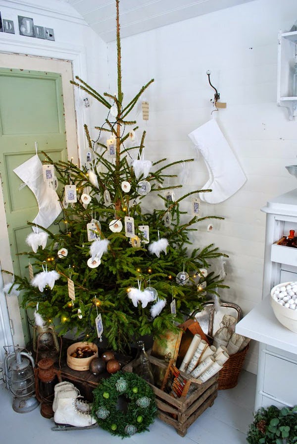 decoración navideña escandinava