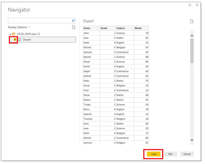 Power BI with Excel Data Sheet Example for Beginners