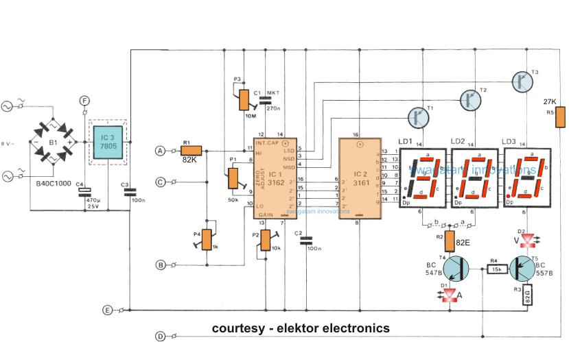 How to Make a Digital Voltmeter, Ammeter Circuit Module