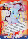 My Little Pony Making Twilight's Castle Home Equestrian Friends Trading Card