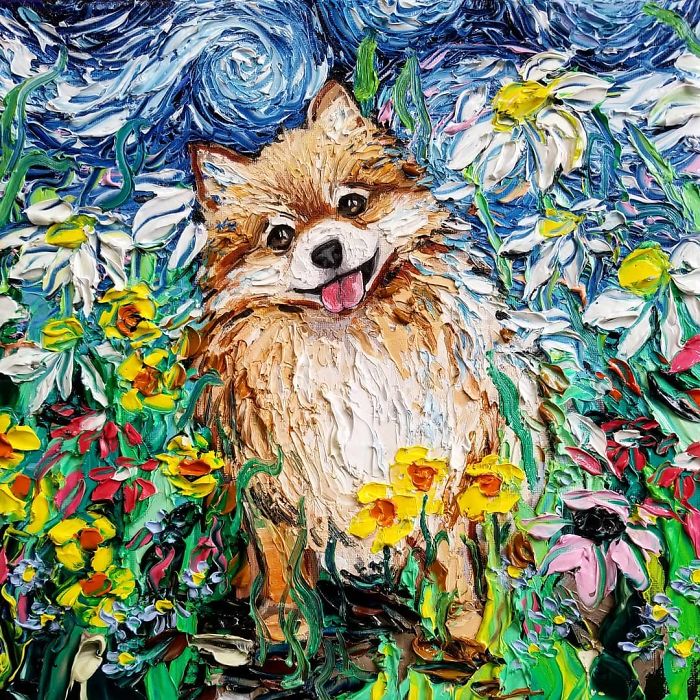 Artist Whose Beautiful Painting Was Mistaken For A Van Gogh Created Incredible 'Starry Night' Dog Series Artist Whose Beautiful Painting Was Mistaken For A Van Gogh Created Incredible 'Starry Night' Dog Series