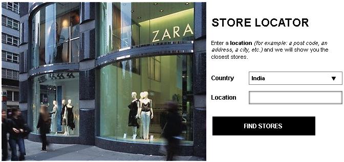nearest zara shop