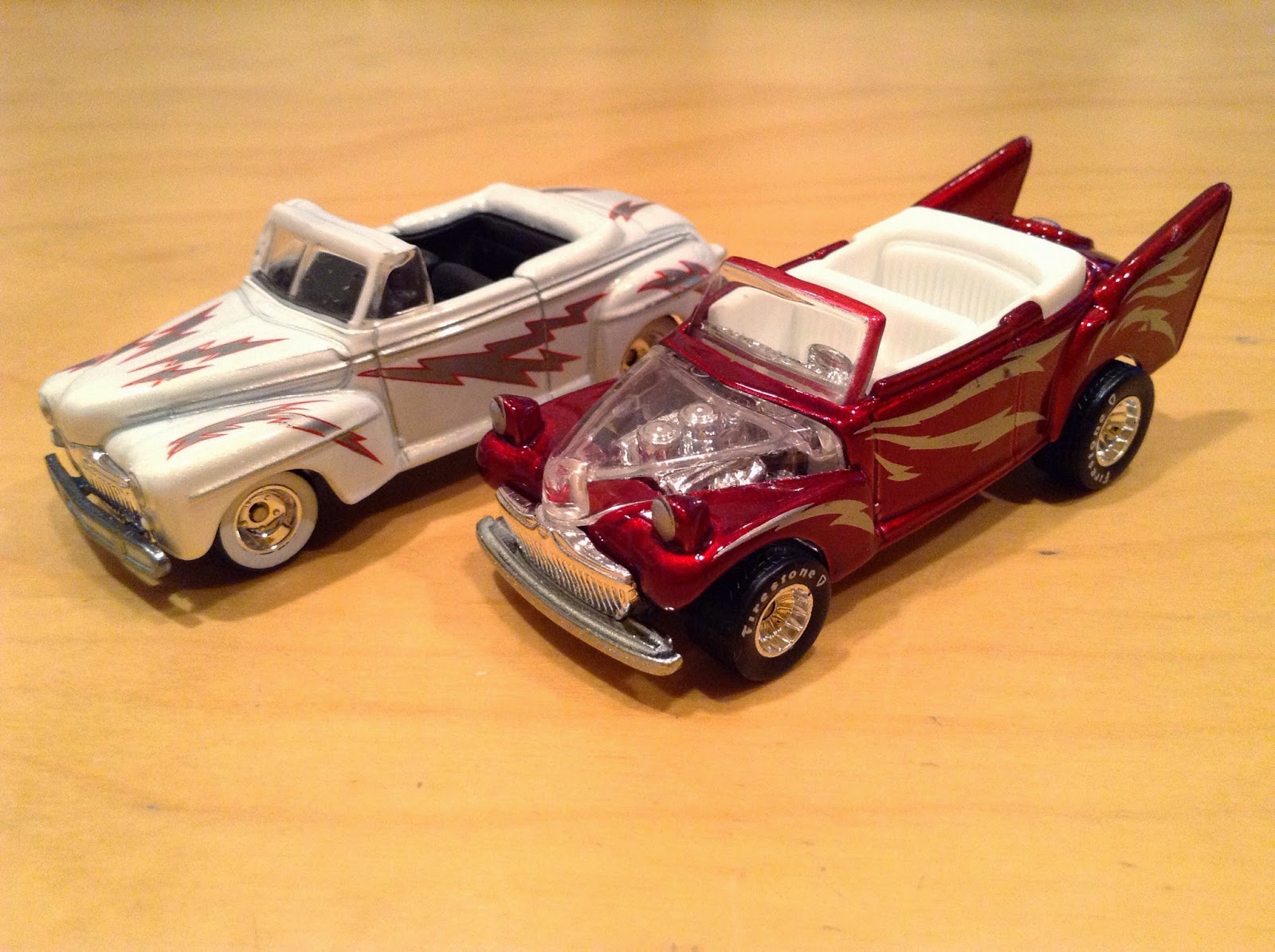 JULIAN'S HOT WHEELS BLOG Greased Lightning 1948 Ford Deluxe (Both HW